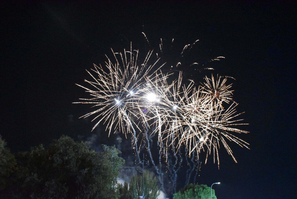 Fuegos artificiales de Las Ferias de San Mateo 2021