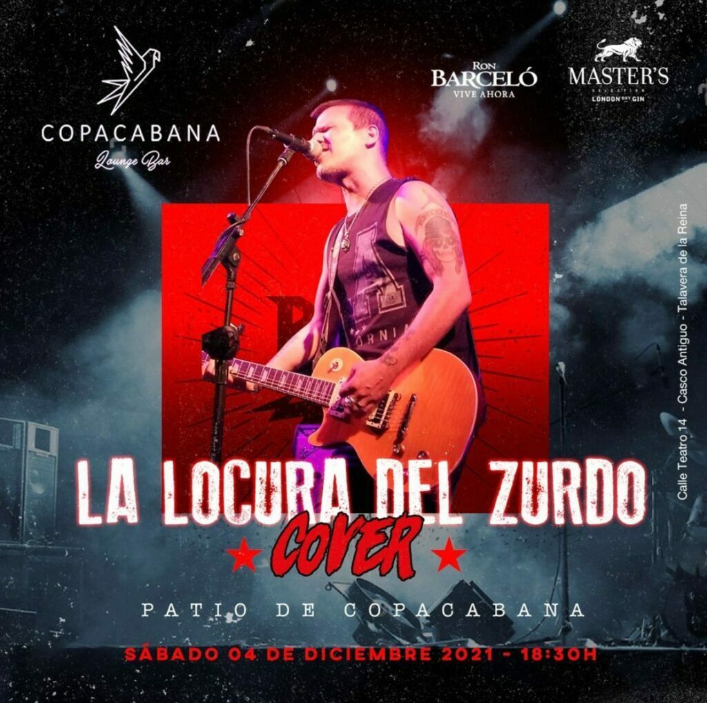 Cartel concierto la locura del zurdo en Copacabana