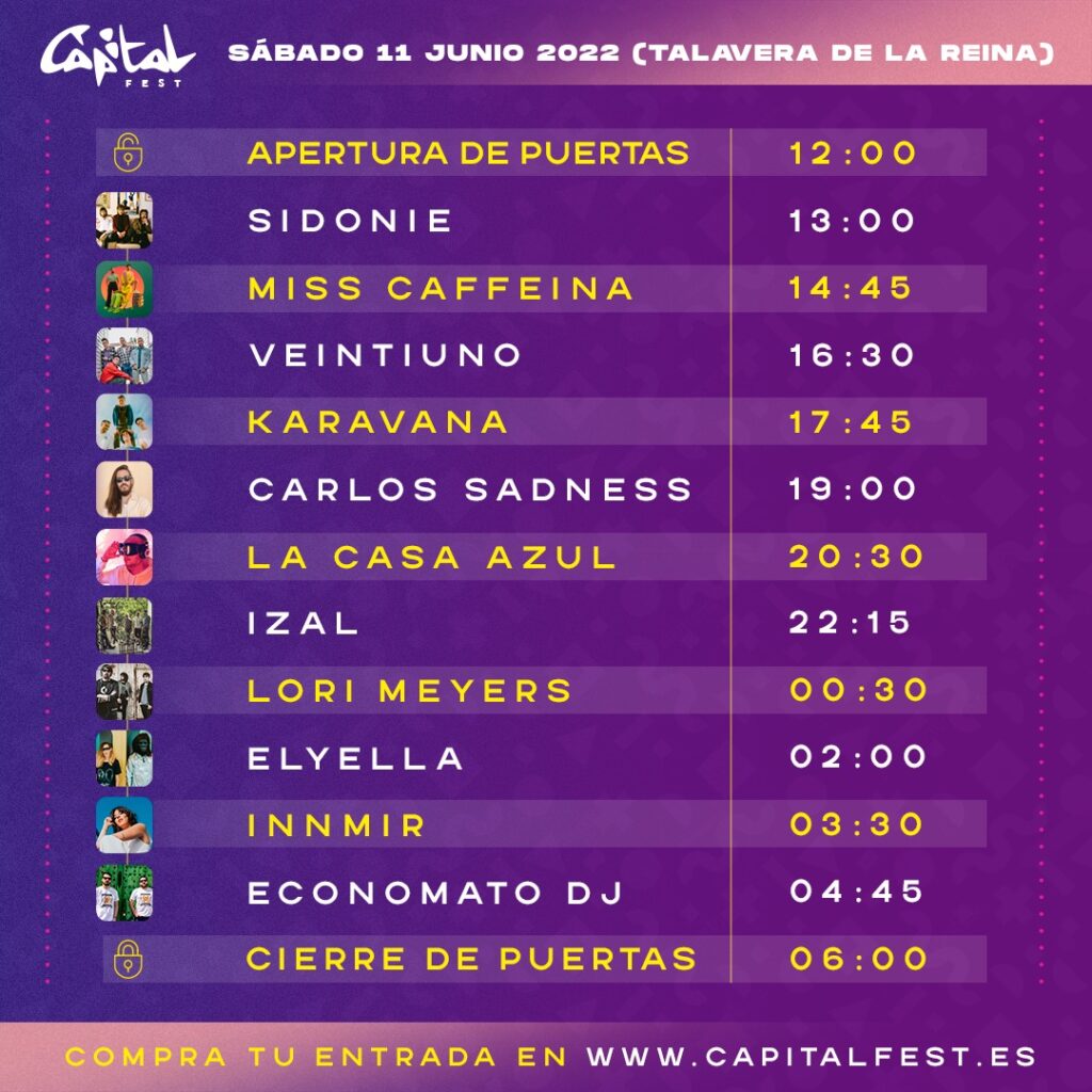 El Capital Fest a falta de vender las últimas 2.500 entradas para colgar el Sold Out