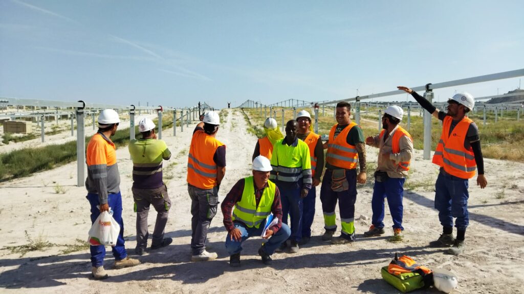 Trabajadores de Instelcon en Bolarque