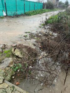 SOS Talavera denuncia que este barrio de Talavera ha quedado inundado por las lluvias