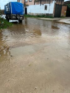 SOS Talavera denuncia que este barrio de Talavera ha quedado inundado por las lluvias