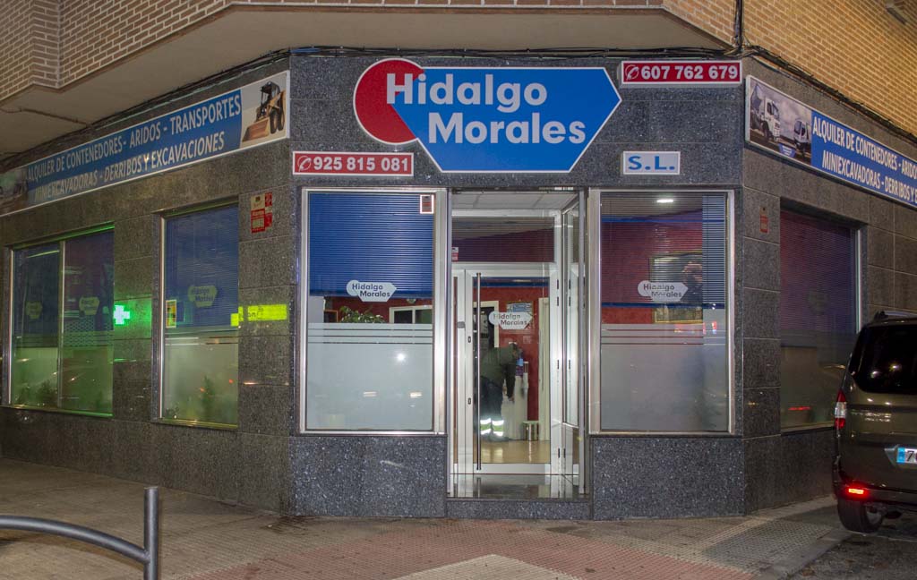 Hidalgo Morales, proveedor de contenedores, servicio de transportes y excavaciones