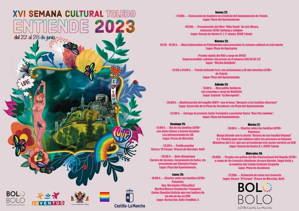 Vuelve la XVI Semana Cultural «Toledo Entiende 2023» en el marco del orgullo