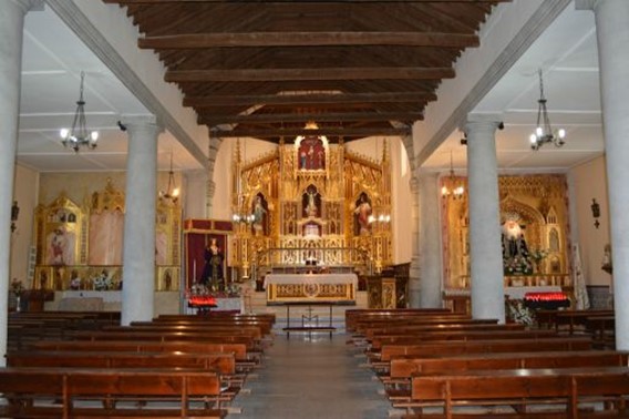 Interior de la Iglesia de Nuestra Señora de la Asunción – Foto de la página de la Diputación de Toledo