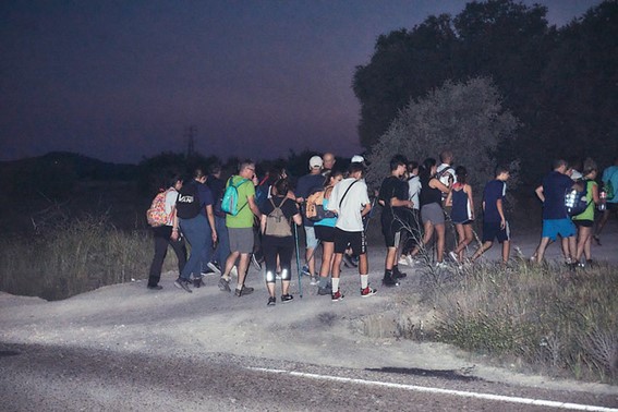 Senderistas de la última ruta del proyecto 12 meses, 12 rutas