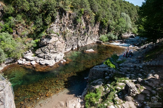 Trascurso del agua en la poza - Foto de Jesús Pérez Pacheco