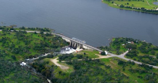 Vista aérea del Embalse de Navalcán