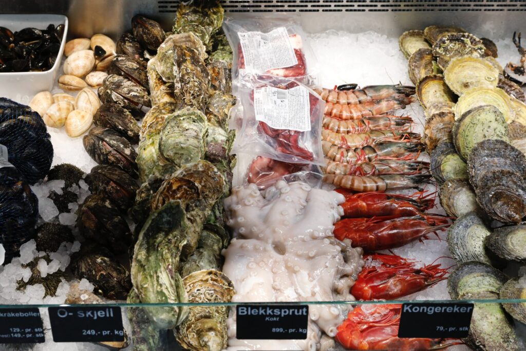 assorted sea foods