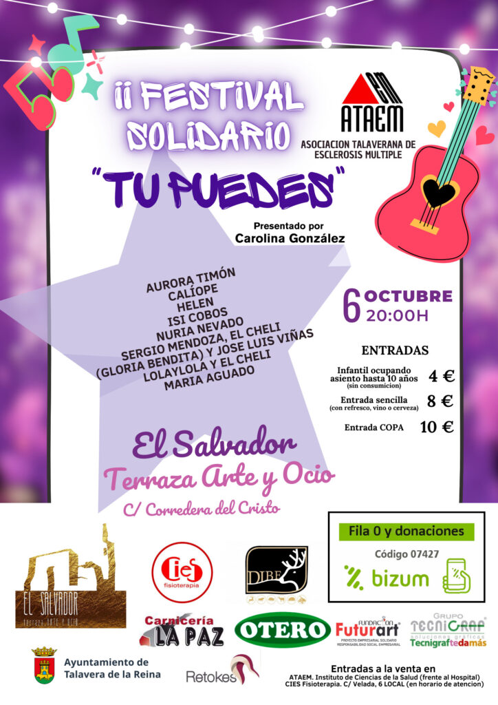 ¡Música, solidaridad y esperanza se unen en el II Festival 'Tu Puedes'! ATAEM