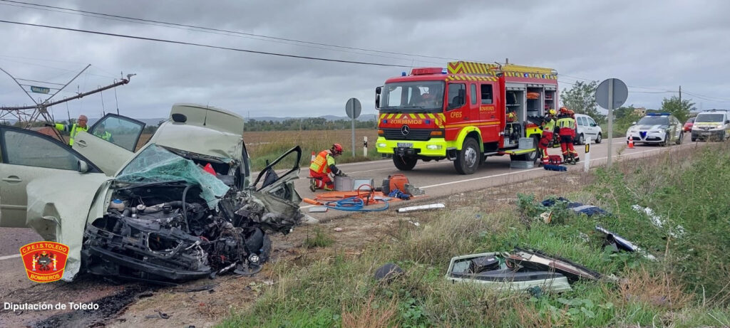 Trágico choque en Talavera: Dos heridos luchan por su vida