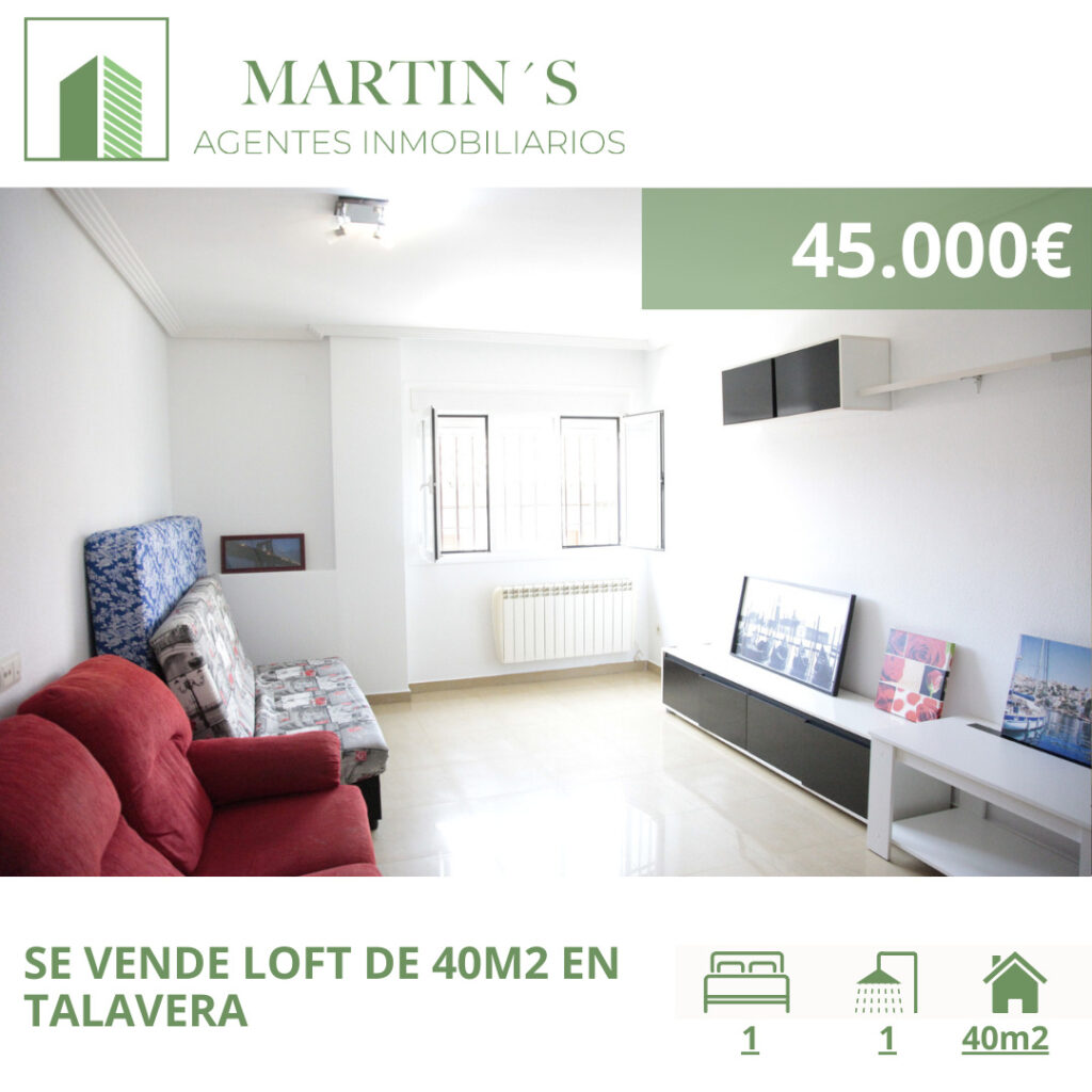 45.000€ – SE VENDE LOFT DE 40M2 EN TALAVERA - Tlf: 643 78 41 13