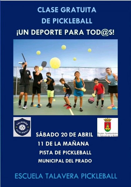 Clase gratuita de Pickleball en Talavera