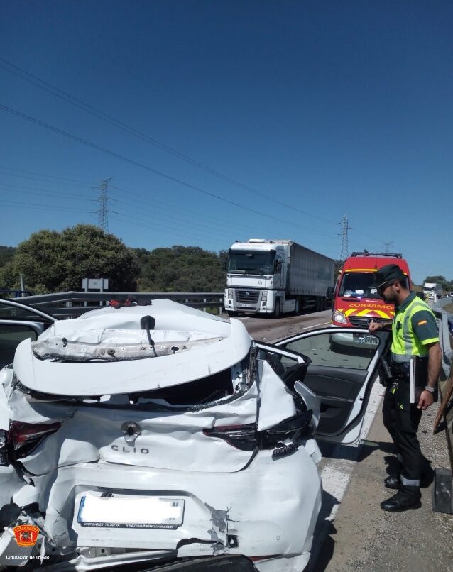 Rescate de un varón de 50 años tras un accidente en Talavera