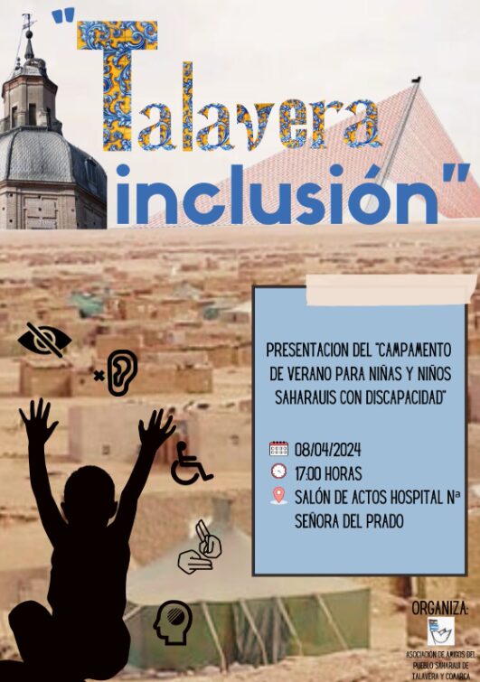 'Vacaciones en Paz' presenta su proyecto de acogida de niños saharauis con discapacidad el día 8 de abril