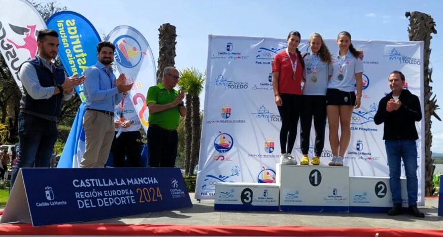 El embalse de Cazalegas acoge el Campeonato de España de Piragüismo 'Jóvenes Promesas' con gran éxito