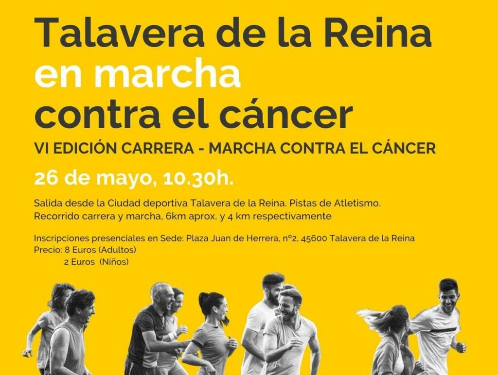 La carrera solidaria contra el cáncer que recorrerá Talavera el próximo 26 de mayo