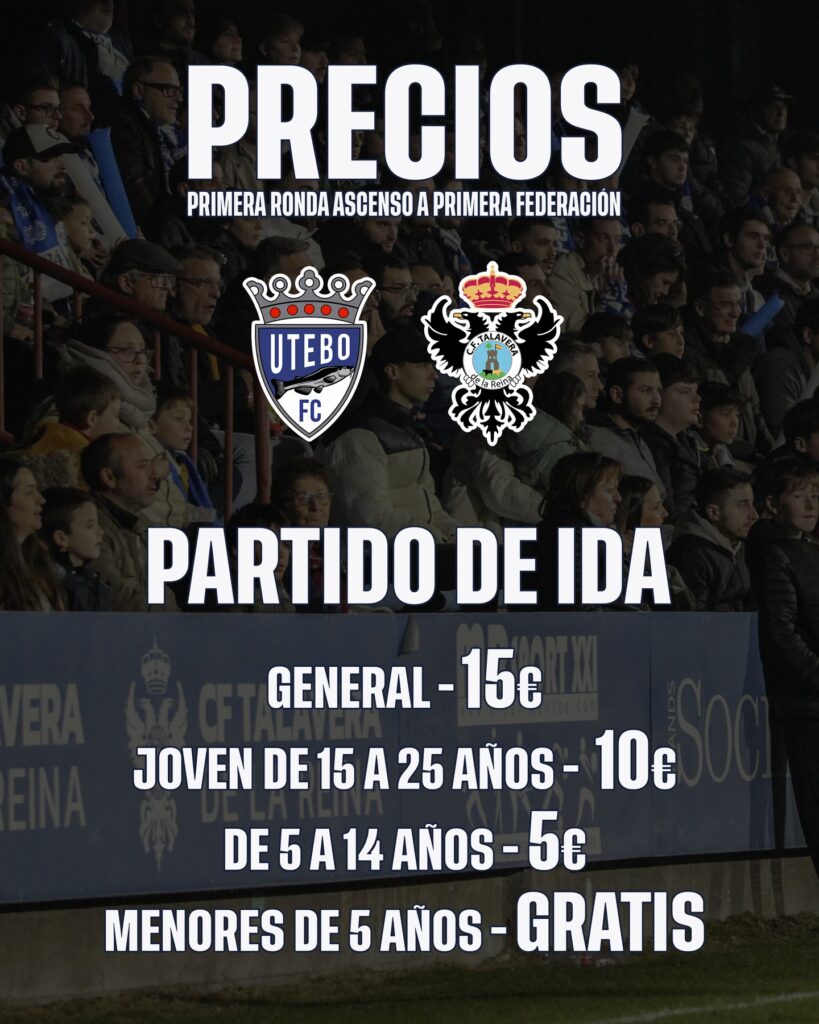 los precios del CF Talavera VS el Utebo FC