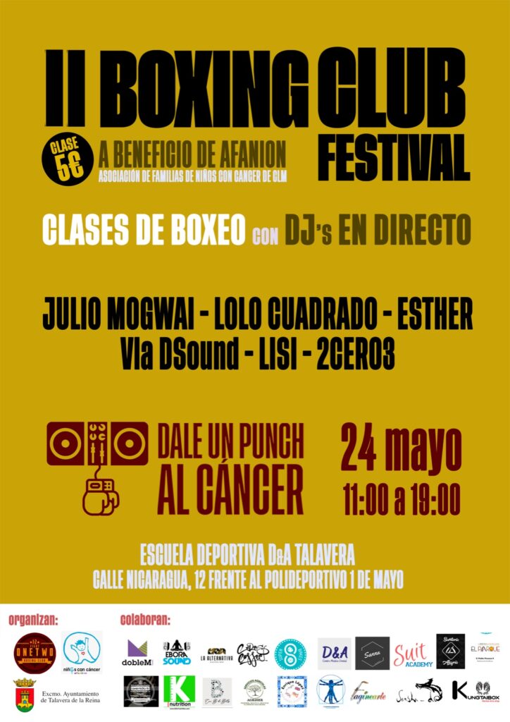 Boxeo solidario en Talavera el 24 de mayo