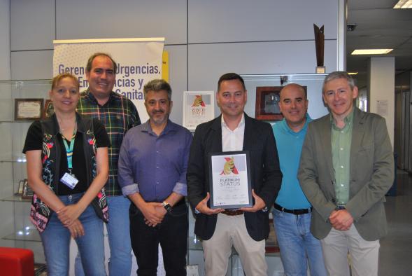 La Gerencia de Urgencias del SESCAM recibe el premio Platino en los EMS Angels Awards