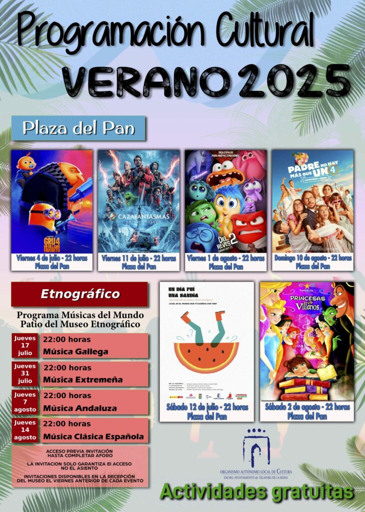 Vive el Verano 2025 en Talavera: Programación Cultural