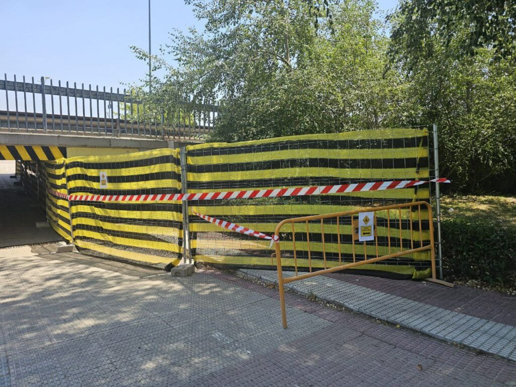 Desvío provisional entre la Alameda y la Ronda del Cañillo