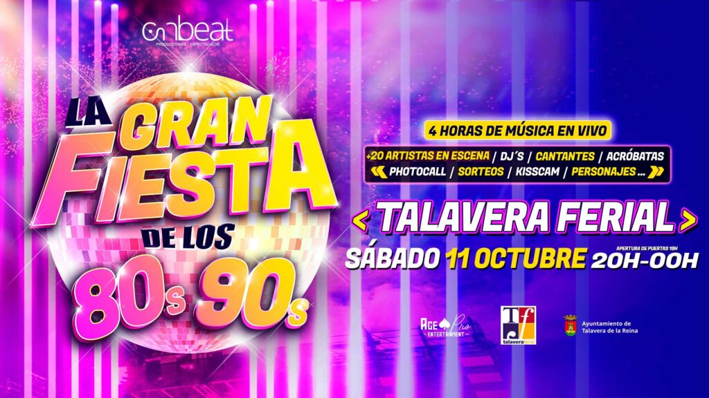 Talavera se prepara para la Gran Fiesta de los 80 y 90