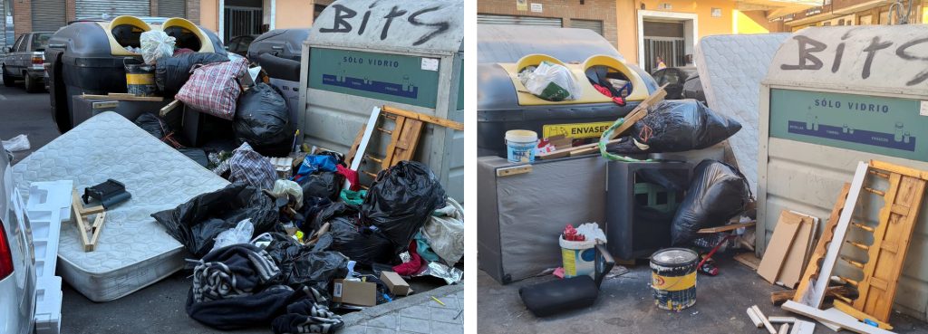 La basura se acumula en Talavera