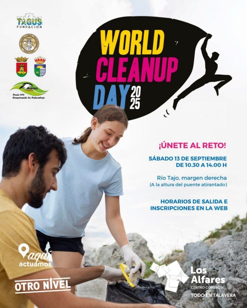 Gran jornada de limpieza junto al Río Tajo en Talavera
