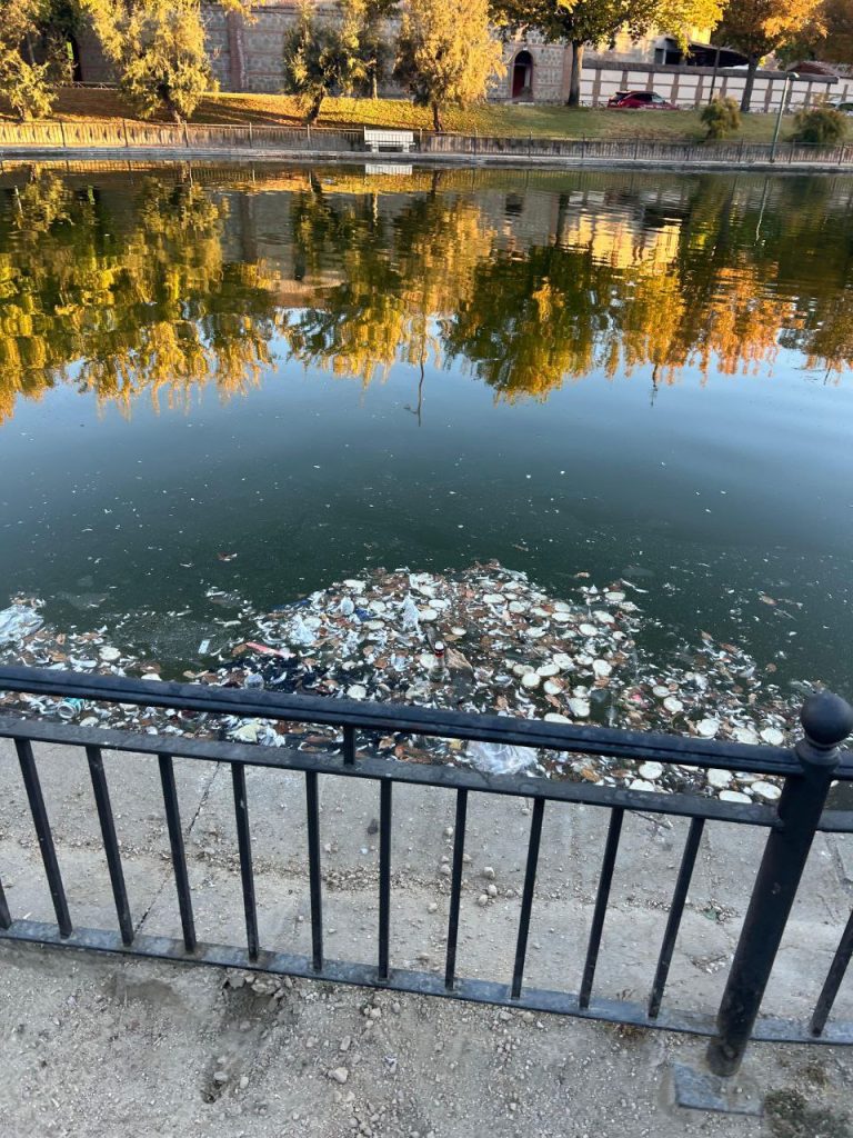 La cara B de las Ferias: suciedad en el Lago de la Alameda