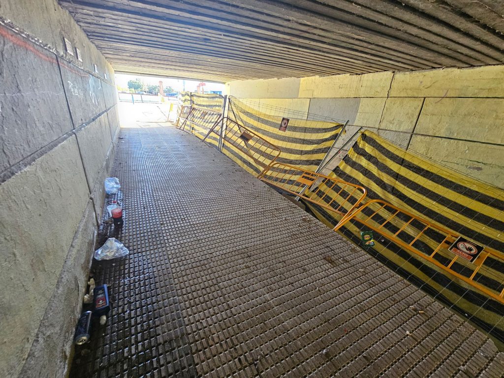 El túnel entre el Parque del Cañillo y la Alameda