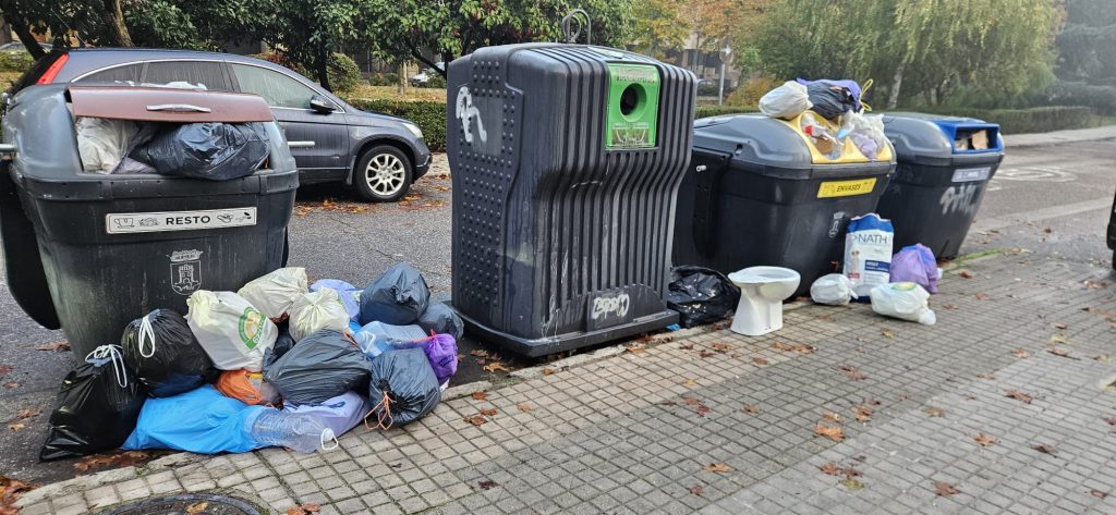 La basura acumulada día tras día en Talavera
