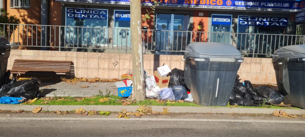 La basura acumulada día tras día en Talavera