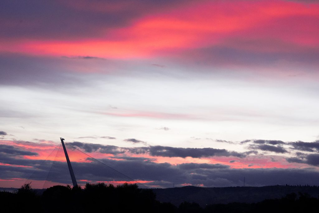 Talavera entre sol, nubes e intensas lluvias y tormentas