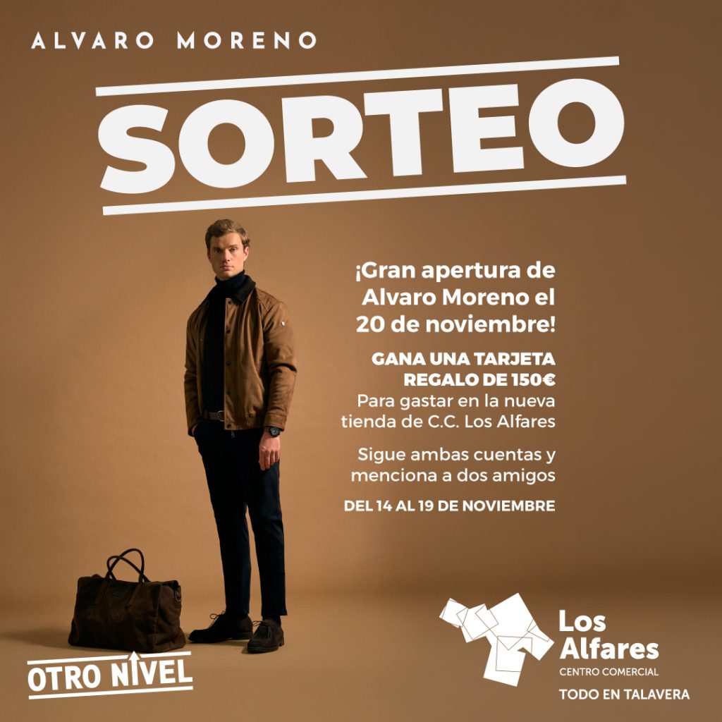 Los Alfares sortea una tarjeta de 150€ por la apertura de Álvaro Moreno