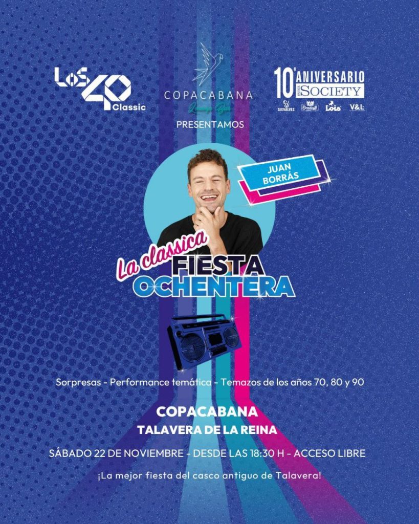 Talavera se prepara para una noche inolvidable con la Fiesta Ochentera