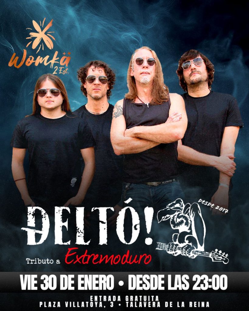 ¡Womkä suena a Extremoduro y Hombres G! Tributos de altura en Talavera