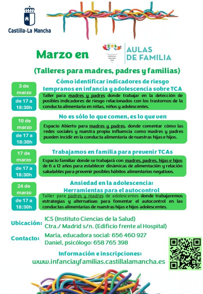 Aulas de Familia en Talavera: talleres presenciales gratuitos