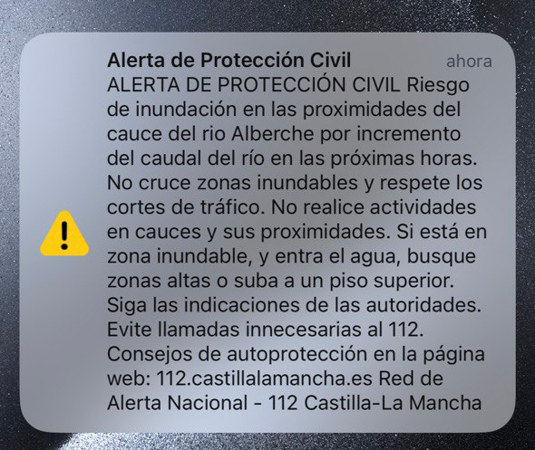 Salta la alarma en los teléfonos de los talaveranos