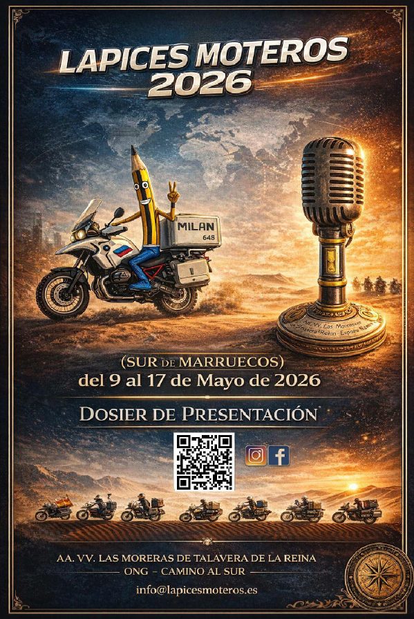 Lápices Moteros 2026: solidaridad sobre ruedas desde Talavera