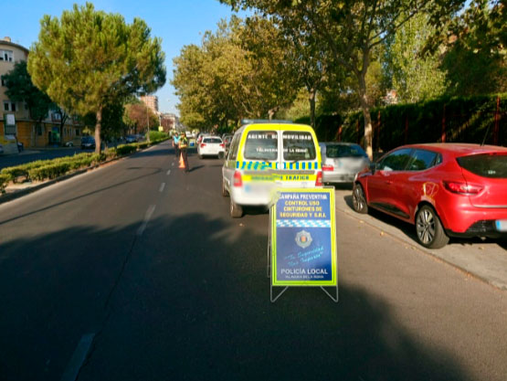 Talavera: controles del cinturón de seguridad y sillas infantiles