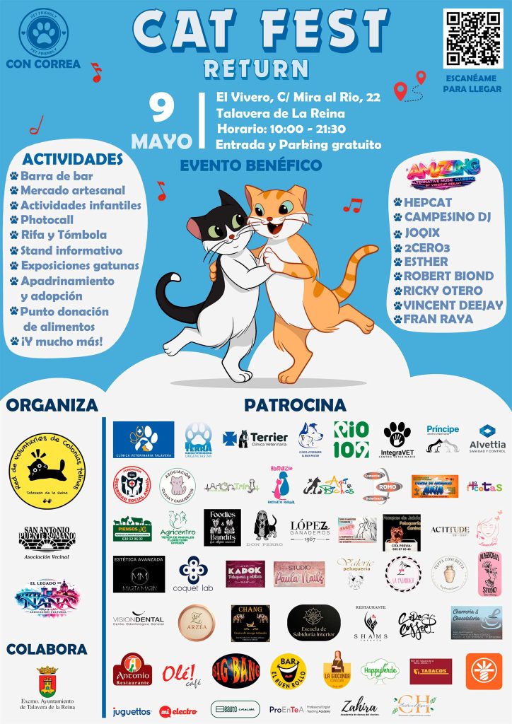 ¿Y si te dijera que el evento solidario con más garra de Talavera vuelve en 2026? Se llama Cat Fest