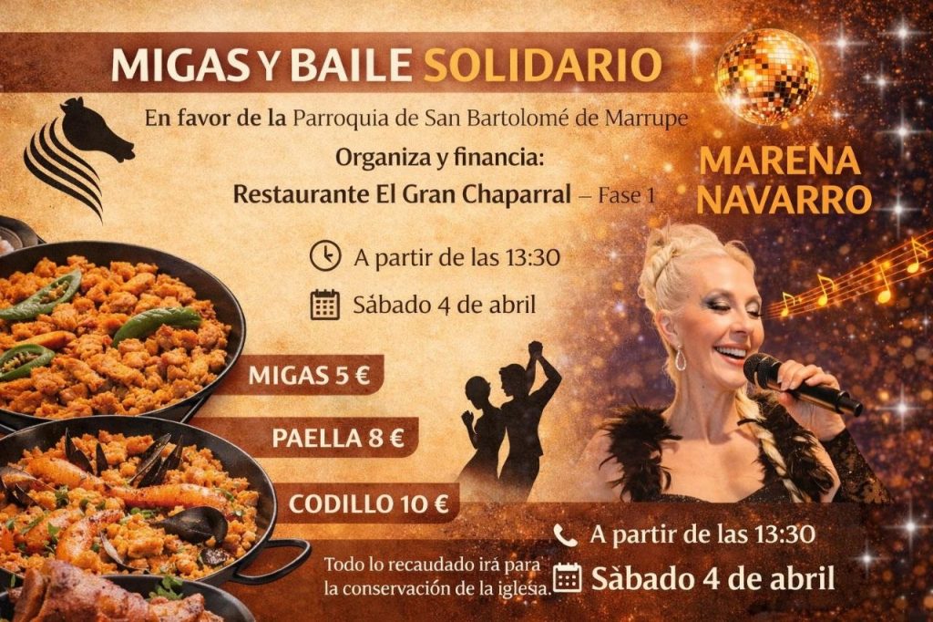 Migas y baile solidario este fin de semana en El Gran Chaparral