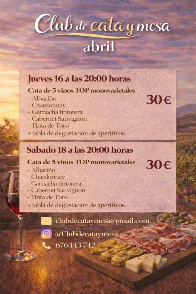Talavera se cita con el vino: dos noches de cata exclusiva en abril
