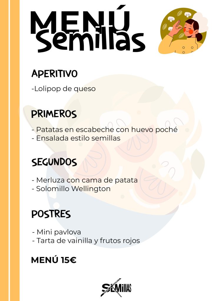 Menú Semillas: Un menú que da ''alas para volar''