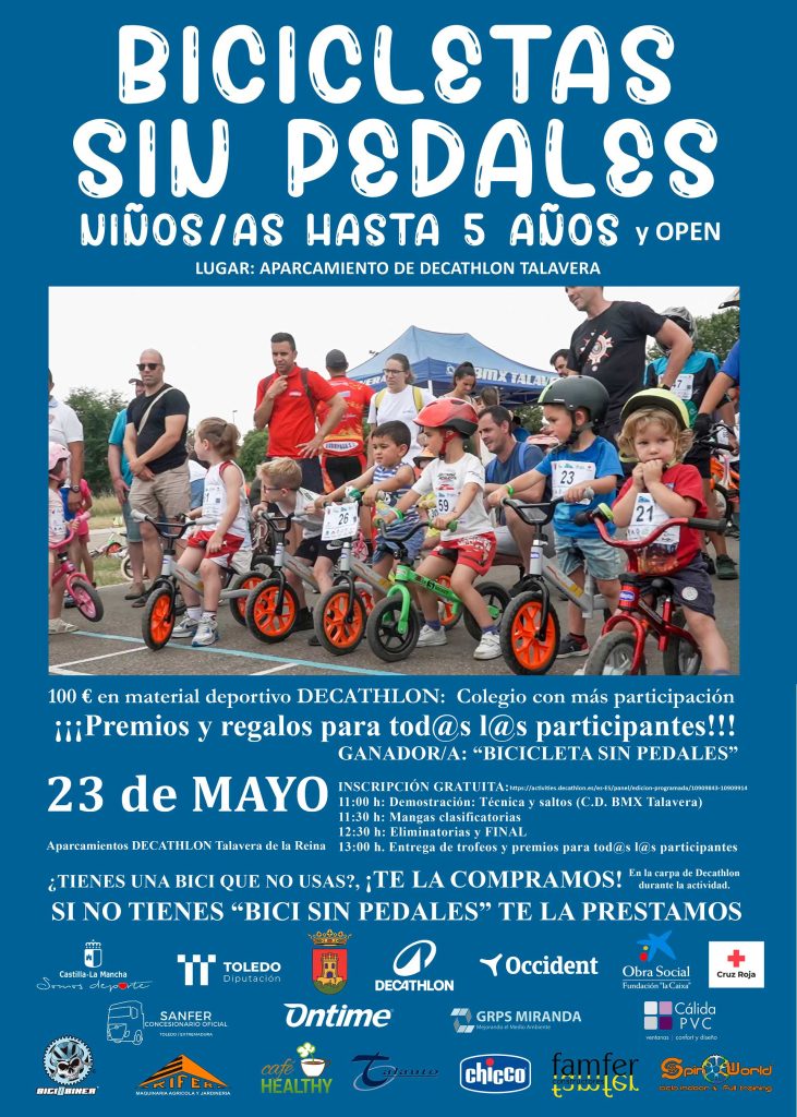 Bicicletas sin pedales para niños y niñas hasta 5 años este sábado en Decathlon