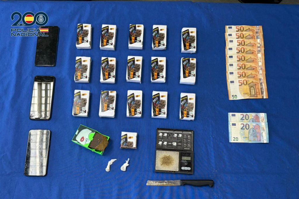 La Policía Nacional desmantela un punto de venta de hachís en Talavera de la Reina