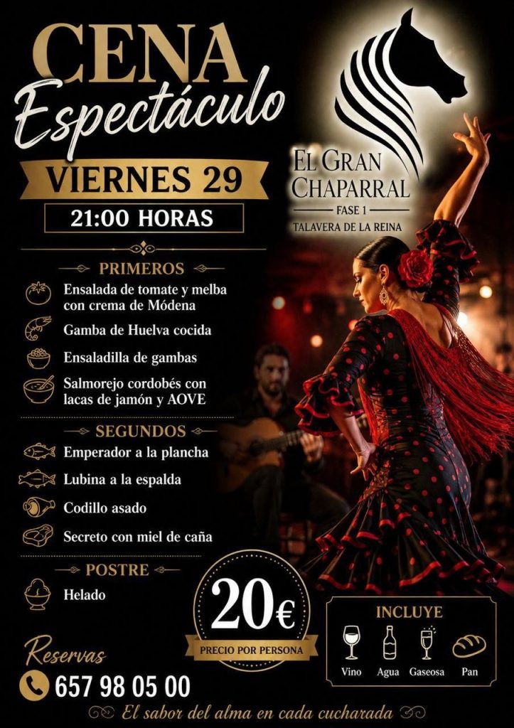 ¿Quieres disfrutar de una cena con espectáculo este viernes? Esta cena es para ti