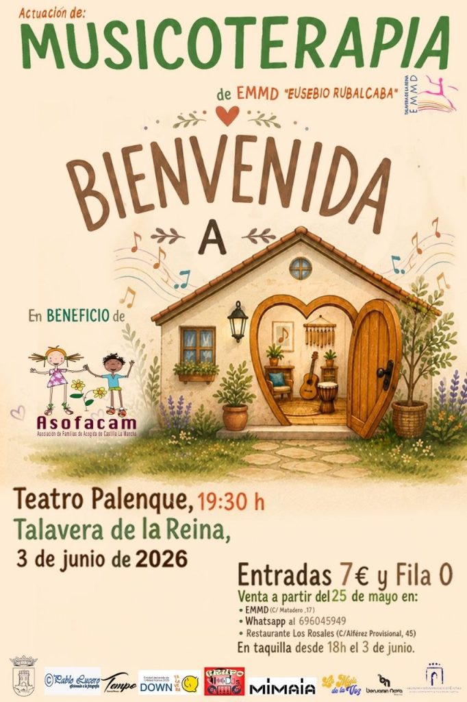 Musicoterapia llega al Teatro Palenque de Talavera a beneficio de Asofaccam