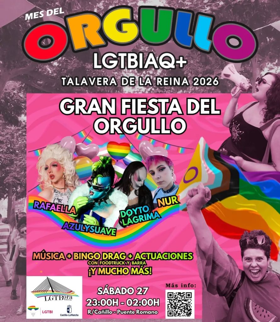 El próximo 27 de junio Manifestación y Fiesta del Orgullo LGTBIAQ+